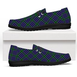 ScotsTee Shop Scottish MacDonald Lord of the Isles Hunting 2 Tartan Plaid Canvas Loafer Shoes