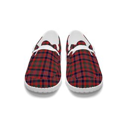 ScotsTee Shop Scottish MacDonald of Boisdale Modern Tartan Plaid Canvas Loafer Shoes
