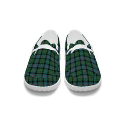 ScotsTee Shop Scottish MacCallum Ancient Tartan Plaid Canvas Loafer Shoes