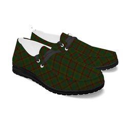 ScotsTee Shop Scottish MacCracken Hunting Tartan Plaid Canvas Loafer Shoes
