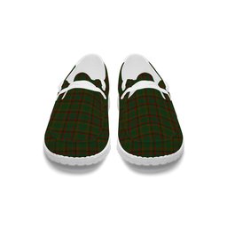 ScotsTee Shop Scottish MacCracken Hunting Tartan Plaid Canvas Loafer Shoes