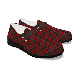 ScotsTee Shop Scottish MacCracken Tartan Plaid Canvas Loafer Shoes