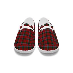 ScotsTee Shop Scottish MacCracken Tartan Plaid Canvas Loafer Shoes