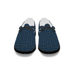 ScotsTee Shop Scottish MacCorquodale Tartan Plaid Canvas Loafer Shoes