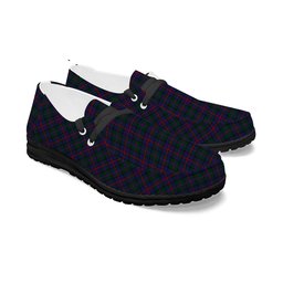 ScotsTee Shop Scottish MacCaughan or MacEachain Tartan Plaid Canvas Loafer Shoes