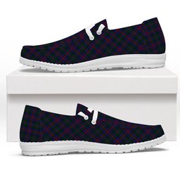 ScotsTee Shop Scottish MacCaughan or MacEachain Tartan Plaid Canvas Loafer Shoes