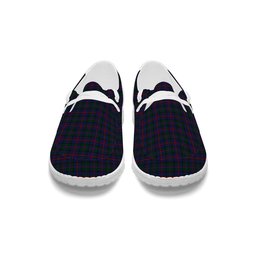 ScotsTee Shop Scottish MacCaughan or MacEachain Tartan Plaid Canvas Loafer Shoes