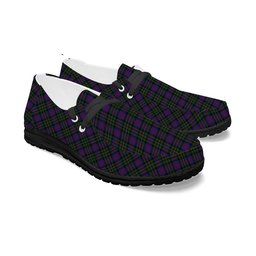 ScotsTee Shop Scottish MacCallum of Berwick Tartan Plaid Canvas Loafer Shoes