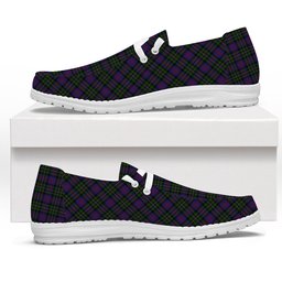 ScotsTee Shop Scottish MacCallum of Berwick Tartan Plaid Canvas Loafer Shoes