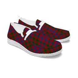 ScotsTee Shop Scottish MacColl Ancient Tartan Plaid Canvas Loafer Shoes