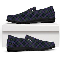 ScotsTee Shop Scottish MacCallum of Berwick Modern Tartan Plaid Canvas Loafer Shoes