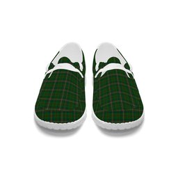 ScotsTee Shop Scottish MacClure Hunting Tartan Plaid Canvas Loafer Shoes