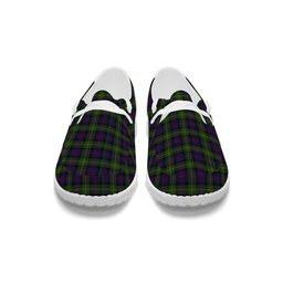 ScotsTee Shop Scottish MacDonell of Glengarry 3 Tartan Plaid Canvas Loafer Shoes