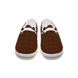 ScotsTee Shop Scottish MacGregor of Balquidder Tartan Plaid Canvas Loafer Shoes