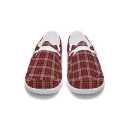 ScotsTee Shop Scottish MacDougal Dress Tartan Plaid Canvas Loafer Shoes