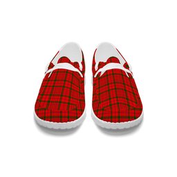 ScotsTee Shop Scottish MacDonnell of Keppoch Modern SC Tartan Plaid Canvas Loafer Shoes
