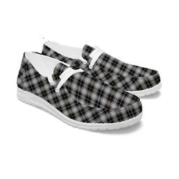 ScotsTee Shop Scottish MacFie of Colonsay Dress Tartan Plaid Canvas Loafer Shoes