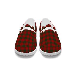 ScotsTee Shop Scottish MacGregor of Glenstrae Tartan Plaid Canvas Loafer Shoes
