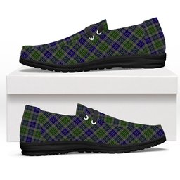ScotsTee Shop Scottish MacGiboney or MacGibboney Tartan Plaid Canvas Loafer Shoes