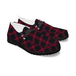 ScotsTee Shop Scottish MacInroy Rattray Tartan Plaid Canvas Loafer Shoes