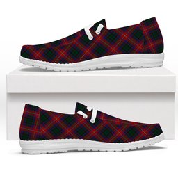 ScotsTee Shop Scottish MacInroy Rattray Tartan Plaid Canvas Loafer Shoes