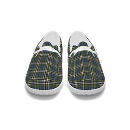 ScotsTee Shop Scottish MacDonell of Glengarry Dress Ancient Tartan Plaid Canvas Loafer Shoes