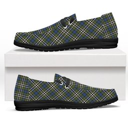 ScotsTee Shop Scottish MacDonell of Glengarry Dress Ancient Tartan Plaid Canvas Loafer Shoes