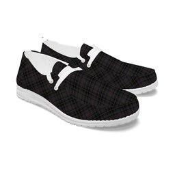 ScotsTee Shop Scottish MacInnes Homecoming Tartan Plaid Canvas Loafer Shoes