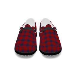 ScotsTee Shop Scottish MacDougall 1842 Tartan Plaid Canvas Loafer Shoes