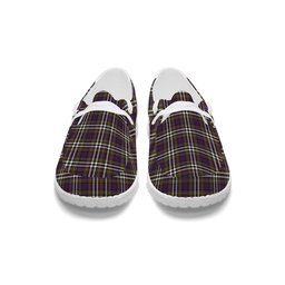 ScotsTee Shop Scottish MacDonell of Glengarry Dress Modern Tartan Plaid Canvas Loafer Shoes