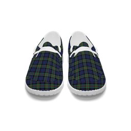ScotsTee Shop Scottish MacFadzean or MacPhedran Tartan Plaid Canvas Loafer Shoes
