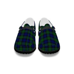 ScotsTee Shop Scottish MacKay 1819 Tartan Plaid Canvas Loafer Shoes