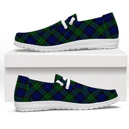 ScotsTee Shop Scottish MacKay 1819 Tartan Plaid Canvas Loafer Shoes