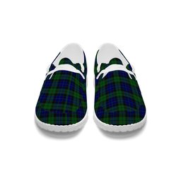 ScotsTee Shop Scottish MacKay 1819 Tartan Plaid Canvas Loafer Shoes