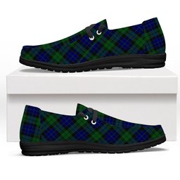 ScotsTee Shop Scottish MacKay 1819 Tartan Plaid Canvas Loafer Shoes