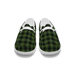 ScotsTee Shop Scottish MacIvor Hunting Tartan Plaid Canvas Loafer Shoes