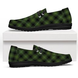 ScotsTee Shop Scottish MacIvor Hunting Tartan Plaid Canvas Loafer Shoes