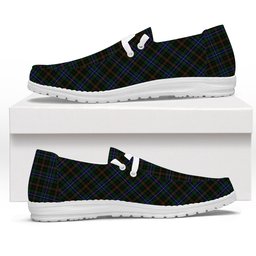 ScotsTee Shop Scottish MacKean Hunting Tartan Plaid Canvas Loafer Shoes