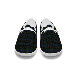 ScotsTee Shop Scottish MacKean Hunting Tartan Plaid Canvas Loafer Shoes