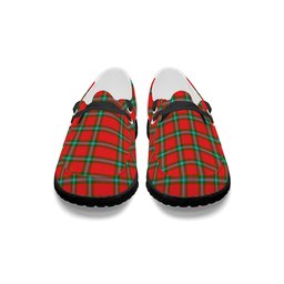 ScotsTee Shop Scottish MacLaine of Loch Buie Tartan Plaid Canvas Loafer Shoes