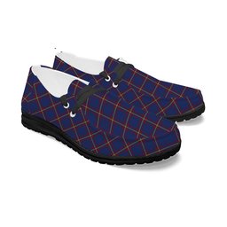 ScotsTee Shop Scottish MacLaine of Lochbuie Tartan Plaid Canvas Loafer Shoes