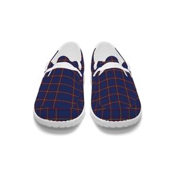 ScotsTee Shop Scottish MacLaine of Lochbuie Tartan Plaid Canvas Loafer Shoes