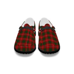 ScotsTee Shop Scottish MacKinnon 1930 Tartan Plaid Canvas Loafer Shoes