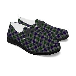 ScotsTee Shop Scottish MacKinlay Dress Tartan Plaid Canvas Loafer Shoes