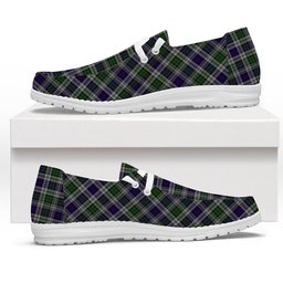 ScotsTee Shop Scottish MacKinlay Dress Tartan Plaid Canvas Loafer Shoes
