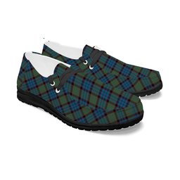 ScotsTee Shop Scottish MacNeacail Hunting Tartan Plaid Canvas Loafer Shoes