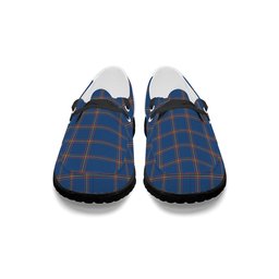 ScotsTee Shop Scottish MacLaine of Loch Buie Hunting Ancient Tartan Plaid Canvas Loafer Shoes