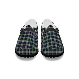 ScotsTee Shop Scottish MacLeod of California Tartan Plaid Canvas Loafer Shoes