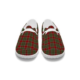 ScotsTee Shop Scottish MacLeod of Gesto 1 Tartan Plaid Canvas Loafer Shoes