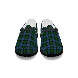 ScotsTee Shop Scottish MacNeil of Barra Chief Tartan Plaid Canvas Loafer Shoes